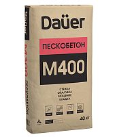 Dauer Сухая смесь М-400 Пескобетон высокопрочный армированный, 40 кг