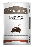 Штукатурка цементная МН, СК Кварц, мешок, 25 кг