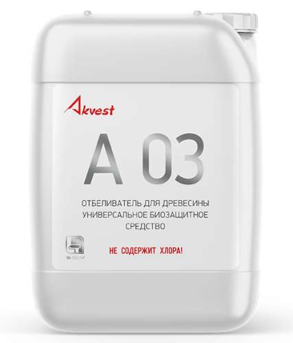 Отбеливатель для древесины А 03, 32 кг, Аквест