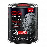 Краска BRITE CERAMIC для интенсивно используемых помещений ExtraMatt база С, банка 0,9 л