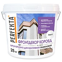 Штукатурка декоративная акриловая Фронтдекор Короед база С, Perfekta, 25 кг