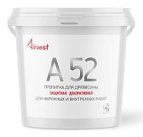 Пропитка для древесины защитная декоративная, для наружных и внутренних работ А 52, 1 кг, Аквест