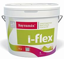 Bayramix i-Flex эластомерная акриловая  декоративная штукатурка для фасадов и интерьеров, фракция 0.7-1.2 мм, 14 кг – ТСК Дипломат