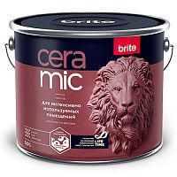 Краска BRITE CERAMIC  для интенсивно  используемых помещений база С, ведро 2,7 л