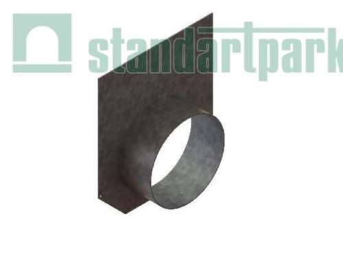 Заглушка стальная оцинкованная ЗЛВ-30.38.61-Б-ОС с водоотводом 6171-609Б, Стандартпарк