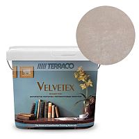 Перламутровая краска Terraco Velvetex VB-200, ведро 1 кг, бархатистый финиш – ТСК Дипломат