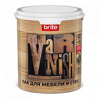 Лак BRITE FLEXX для мебели и стен акриловый глянцевый, ведро 2,5 л