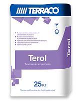 Декоративная штукатурка Terraco белая 2 мм на цементной основе с бороздчатой текстурой «короед» TEROL DECOR 25 кг мешок – ТСК Дипломат