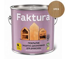 Покрытие FAKTURA защитно-декоративное для древесины орех, ведро 2,5 л