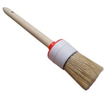 Кисть круглая с натуральной щетиной и деревянной ручкой №10 (40 мм) – ТСК Дипломат