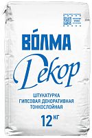 Смесь сухая штукатурная на гипсовом вяжущем «ВОЛМА-Декор», 12 кг – ТСК Дипломат