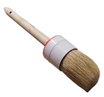 Кисть круглая с натуральной щетиной и деревянной ручкой №12 (45 мм) – ТСК Дипломат