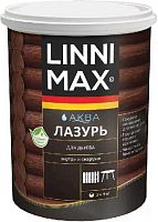 Лессирующий антисептик LINNIMAX Аква Лазурь для дерева 0,9 л