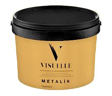 Декоративная краска с металлическим эффектом VISUELLE Metalik Золотая 2,5 кг, Kalekim