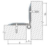 Деформационный шов тип ДПС-0-УГЛ/020-СО