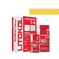 Затирка LITOCHROM 1-6, мешок, 2 кг, Оттенок C.640 Жёлтый, LITOKOL – ТСК Дипломат