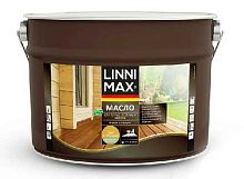 Средство (масло) защитно-декоративное для древесины LINNIMAX орех макадамия 9 л