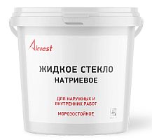 Жидкое стекло натриевое, 15 кг, Аквест