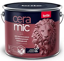 Краска BRITE CERAMIC для интенсивно используемых помещений база А, ведро 9 л