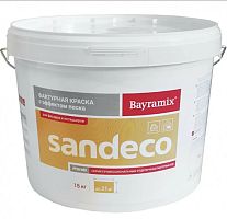 Bayramix Sandeco фактурная краска с эффектом песка, фракция 0,2-0,5 мм, 25 кг – ТСК Дипломат