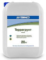 Проникающая пигментированная грунтовка Terraco TERRAGRUNT WHITE/COLORED для наружного и внутреннего использования с выраженными антищелочными свойствами, 20 кг, канистра – ТСК Дипломат