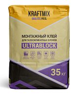 Монтажный клей для газопенобетонных блоков Ultrablock, 35 кг, Крафтмикс – ТСК Дипломат