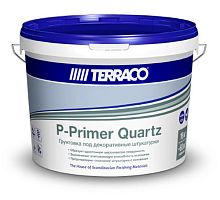 Грунтовка P-Primer Quartz База Clear адгезионная с мелким кварцевым песком, 16 кг ведро