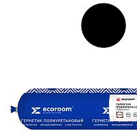 Ecoroom Roof, 600 мл, черный, полиуретановый герметик однокомпонентный, файл-пакет – ТСК Дипломат