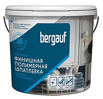 UNI PASTA, 25 кг, Влагостойкая готовая финишная полимерная шпатлевка, Bergauf