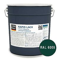 Грунт-эмаль алкидная LINNIMAX Эмаль быстросохнущая по ржавчине шелковисто-матовая RAL 6005 1,6 л