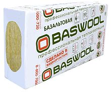 Минеральная вата Baswool (Басвул) Вент Фасад 70 (1200х600х50 мм) 6 шт (4,32 м2, 0,216 м3) в упаковке – ТСК Дипломат