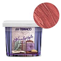 Полупрозрачная перламутровая краска Terraco HandyStyle HS-1039, тонирующее лессирующее покрытие для декоративной штукатурки, ведро 1 кг – ТСК Дипломат
