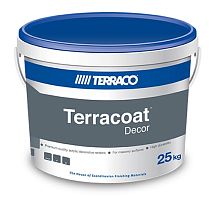Декоративная штукатурка Terraco TERRACOAT DECOR SIL на силиконовой основе с крупной текстурой типа «шагрень» 25 кг ведро