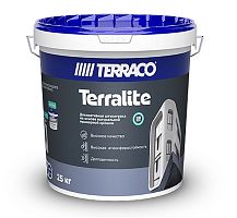 Мелкозернистая акриловая штукатурка Terralite Fine 36-F с мраморной крошкой, ведро 15 кг