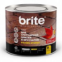 Лак BRITE PROFESSIONAL для тротуарной плитки и брусчатки, банка 2 л