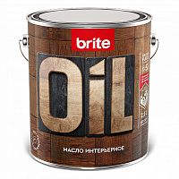 Масло BRITE FLEXX интерьерное бесцветное, банка 2,5 л