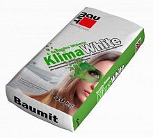Штукатурная смесь Baumit KlimaWhite, мешок 25 кг