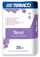 Декоративная штукатурка Terraco Terol Granule 1,5 мм White (белый) на цементной основе с зернистой текстурой типа «шуба» 25 кг мешок – ТСК Дипломат