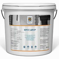 Акриловая фактурная краска для фасада Декор белая БИРСС, 20 кг