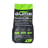 GLIMS Finish-LightRoom+ шпатлевка финишная полимерная супер белая - 5 кг, мешок – ТСК Дипломат