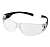 Очки защитные открытого типа прозрачно-серые, черные дужки, ИСТОК