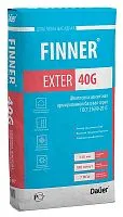Шпатлевка цементная армированная базовая серая FINNER® EXTER 40 G, Зима мешок 25 кг – ТСК Дипломат