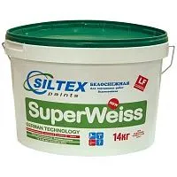 Краска матовая дисперсионная "SILTEX" "SuperWeiss", 40 кг – ТСК Дипломат