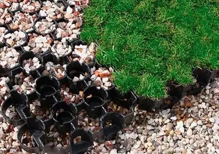 Георешётки и геосетки на даче и в частном доме