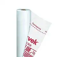 Tyvek Firecurb Housewrap (75 м2) Слабогорючая гидро- ветрозащитная диффузионная мембрана (Тайвек Хаусврап Фаеркерб)
