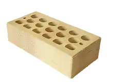 Облицовочный кирпич одинарный , М-150,120x250x65, желтый