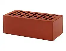 Облицовочный кирпич полуторный, М-150,120x250x88, красный