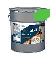 ПФ-115, 6 кг, Алкидная эмаль для дерева, металла и бетона Ярко-зеленая, Bergauf