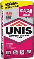Шпатлевка цементная "Фасад белый", 25 кг, мешок
