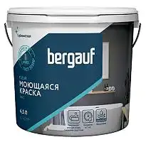 FLEUR 4,5 л (6,3 кг) База C, прозрачная, Матовая краска водно-дисперсионная интерьерная для внутренних работ, Bergauf